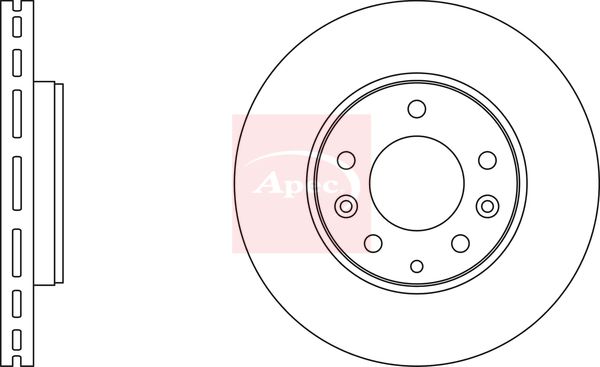 Apec DSK2206 Brake Disc - 1
