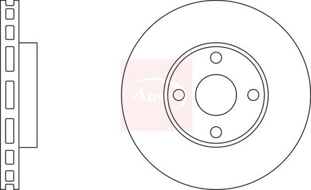 Apec DSK2213 Brake Disc - 1