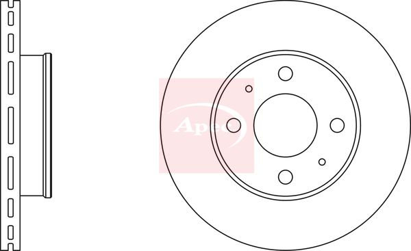 Apec DSK2214 Brake Disc - 1