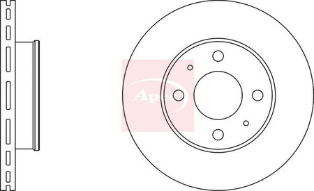 Apec DSK2214 Brake Disc - 1