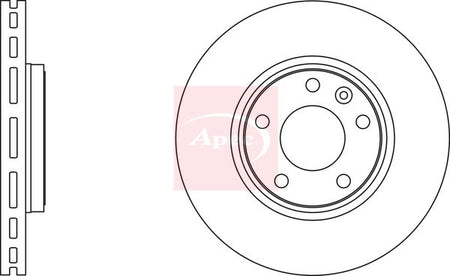Apec DSK2215 Brake Disc - 2