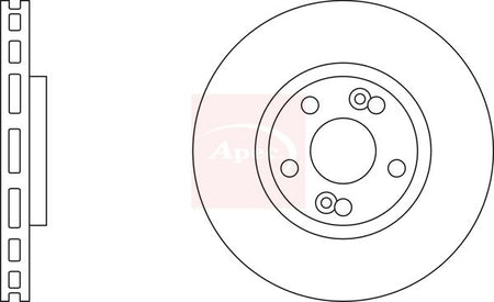 Apec DSK2216 Brake Disc - 1