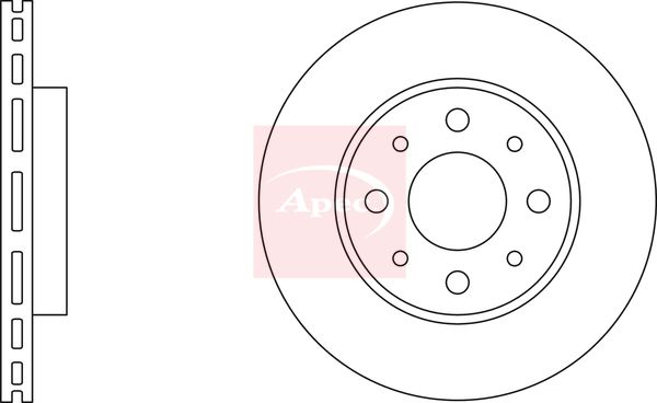 Apec DSK2219 Brake Disc - 2