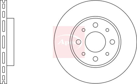 Apec DSK2219 Brake Disc - 2