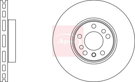 Apec DSK2223 Brake Disc - 1