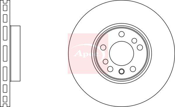 Apec DSK2223 Brake Disc - 1