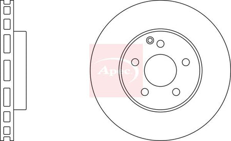 Apec DSK2224 Brake Disc - 1