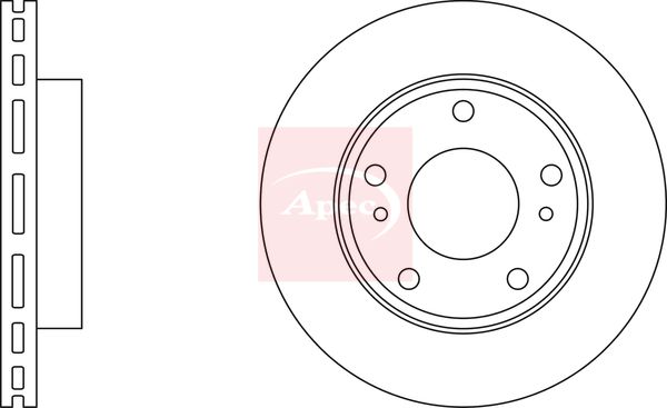 Apec DSK2225 Brake Disc - 1