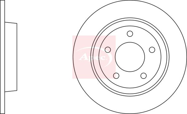 Apec DSK2226 Brake Disc - 1