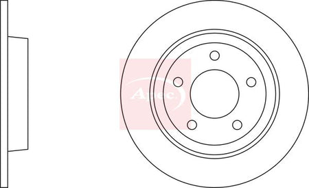 Apec DSK2226 Brake Disc - 1