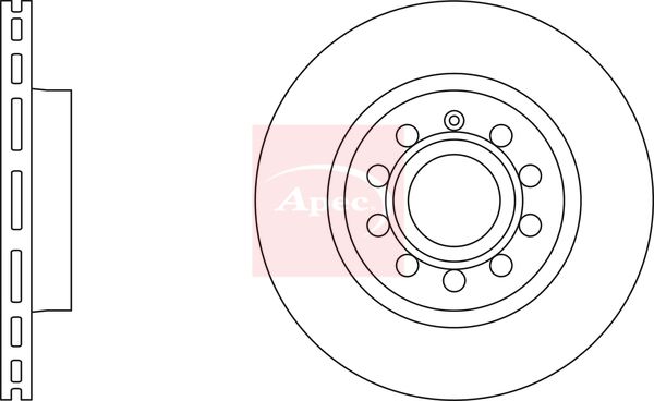 Apec DSK2228 Brake Disc - 2