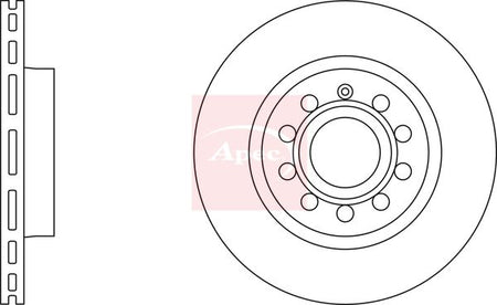 Apec DSK2228 Brake Disc - 2