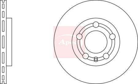 Apec DSK2230 Brake Disc - 1