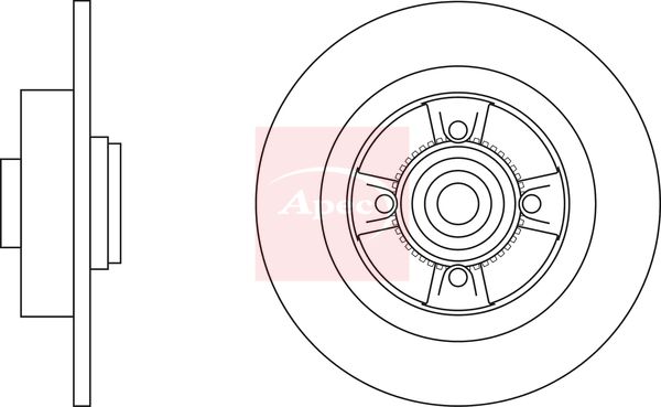 Apec DSK2233 Brake Disc - 1