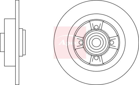 Apec DSK2233 Brake Disc - 1