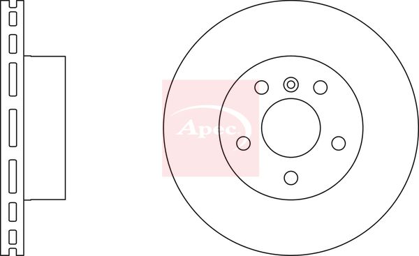 Apec DSK2236 Brake Disc - 1