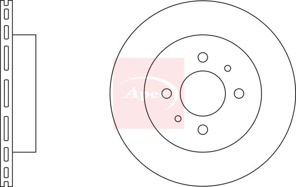 Apec DSK2237 Brake Disc - 2