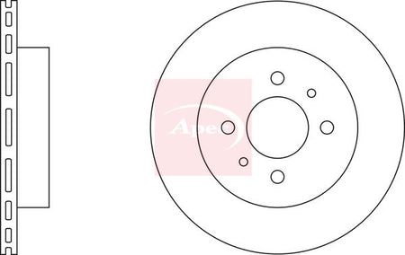 Apec DSK2237 Brake Disc - 2