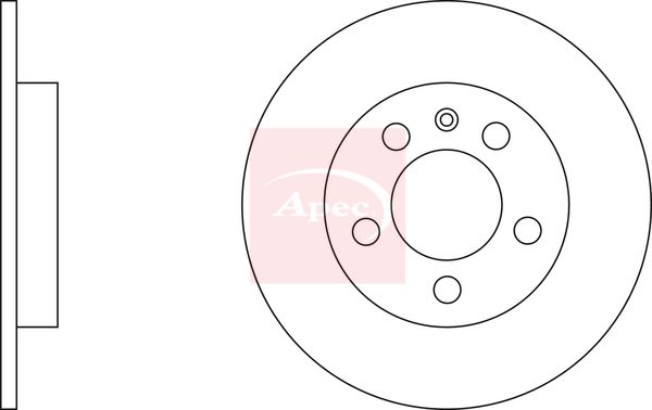 Apec DSK2239 Brake Disc - 1