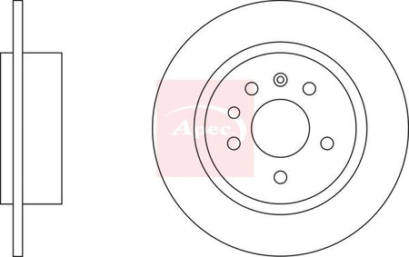 Apec DSK2240 Brake Disc - 1