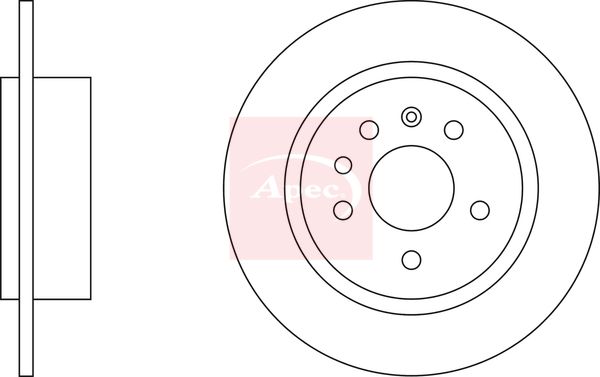 Apec DSK2240 Brake Disc - 1