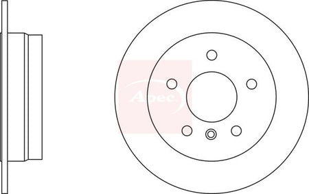 Apec DSK2241 Brake Disc - 1
