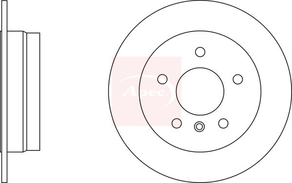 Apec DSK2241 Brake Disc - 1