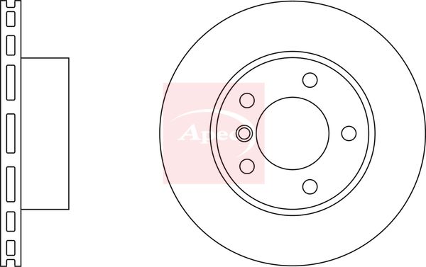 Apec DSK2246 Brake Disc - 1