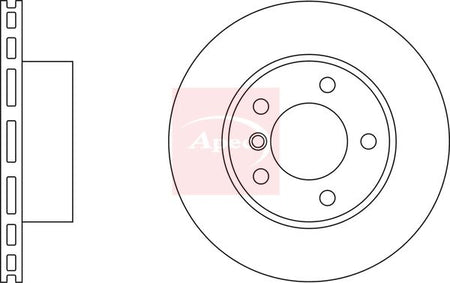 Apec DSK2246 Brake Disc - 1