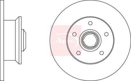 Apec DSK224 Brake Disc - 1