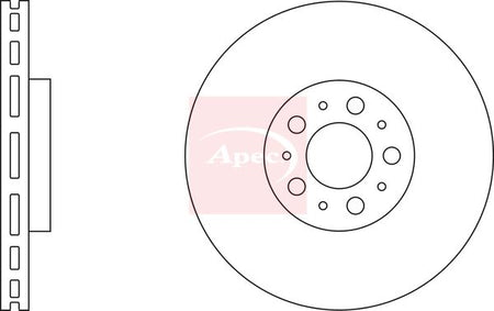 Apec DSK2250 Brake Disc - 1