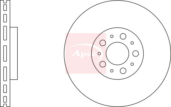 Apec DSK2250 Brake Disc - 1