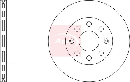 Apec DSK2252 Brake Disc - 2