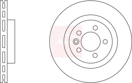Apec DSK2254 Brake Disc - 1