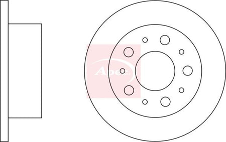 Apec DSK2259 Brake Disc - 1