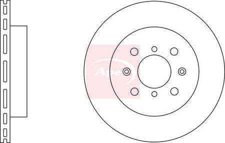 Apec DSK2265 Brake Disc - 2