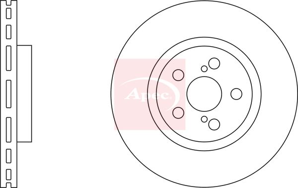 Apec DSK2267 Brake Disc - 2