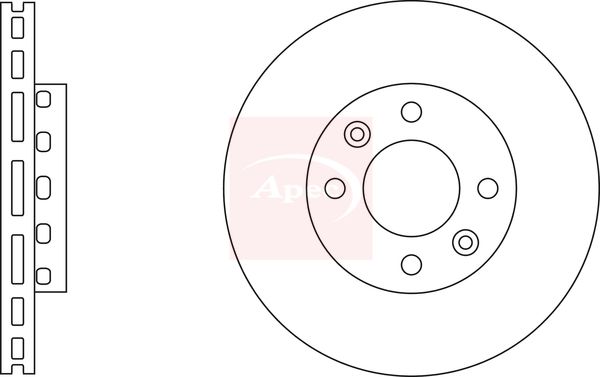 Apec DSK2268 Brake Disc - 1