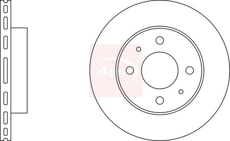 Apec DSK226 Brake Disc - 1