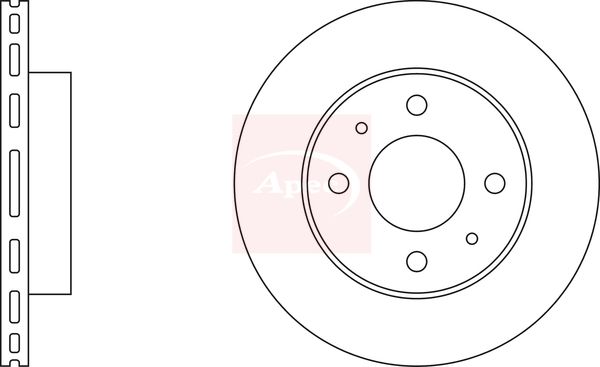 Apec DSK226 Brake Disc - 1