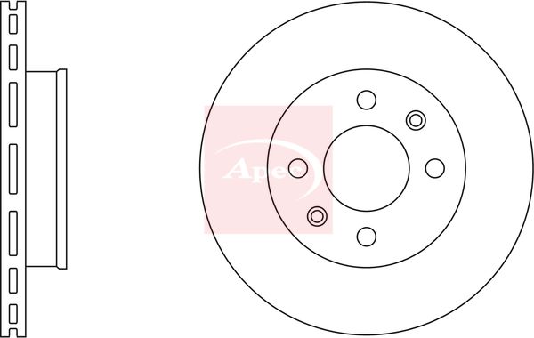 Apec DSK2271 Brake Disc - 1