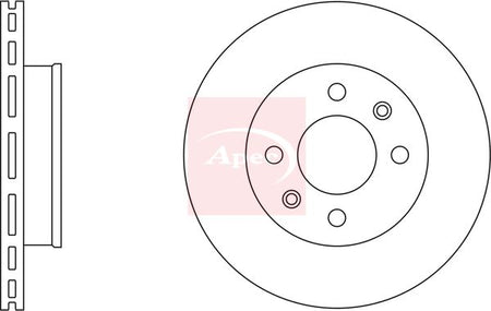 Apec DSK2271 Brake Disc - 1