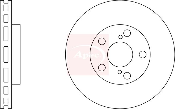 Apec DSK2273 Brake Disc - 1