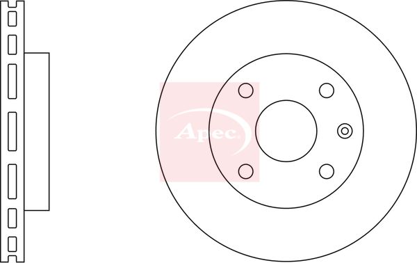 Apec DSK2274 Brake Disc - 1