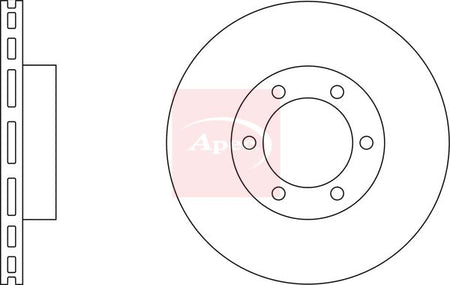 Apec DSK2280 Brake Disc - 1