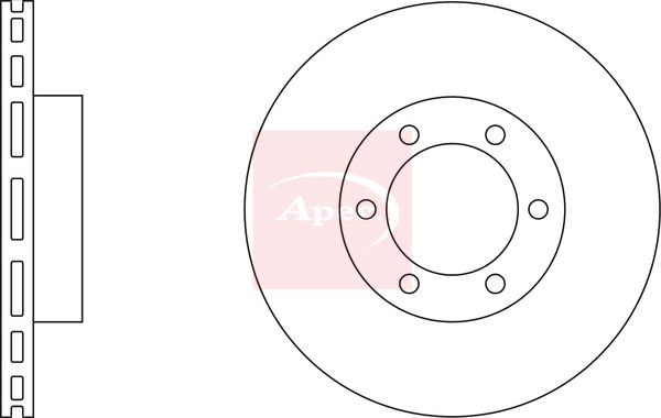 Apec DSK2280 Brake Disc - 1