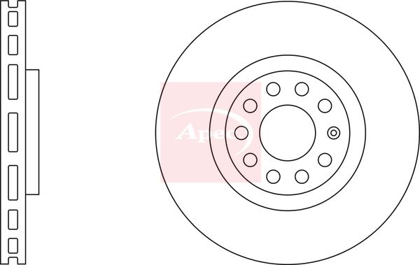 Apec DSK2285 Brake Disc - 1