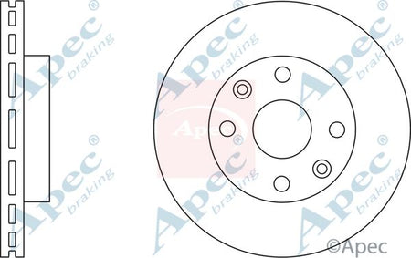 Apec DSK2286 Brake Disc - 1
