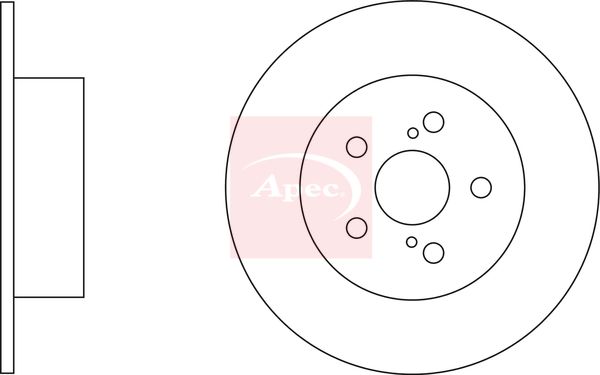 Apec DSK2287 Brake Disc - 1