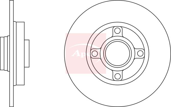 Apec DSK2288 Brake Disc - 1